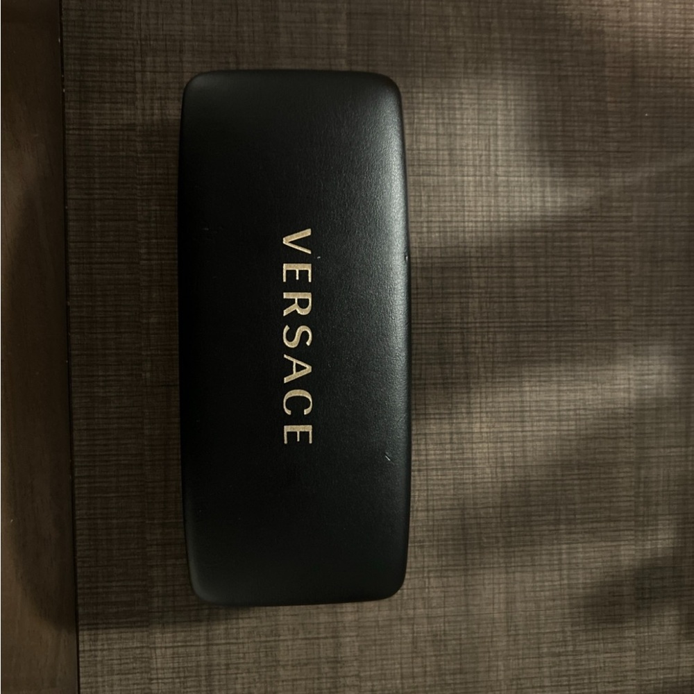 Versace Black and Gold Eyeglass Case - Picture 1 of 7